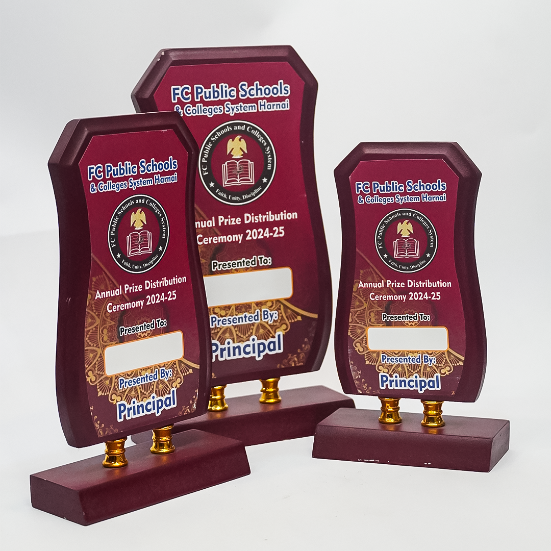 Wooden School Shield Set