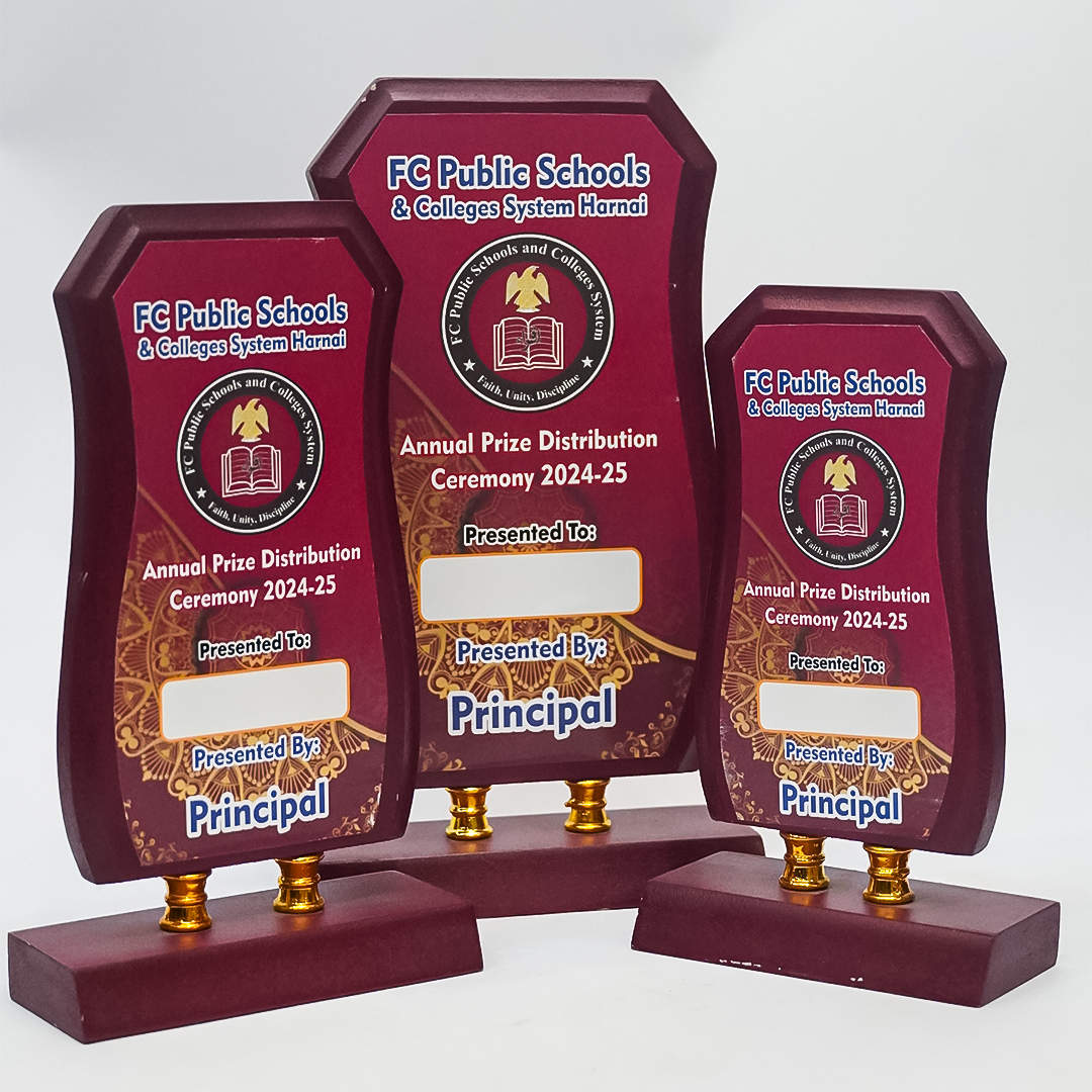 Wooden School Shield Set