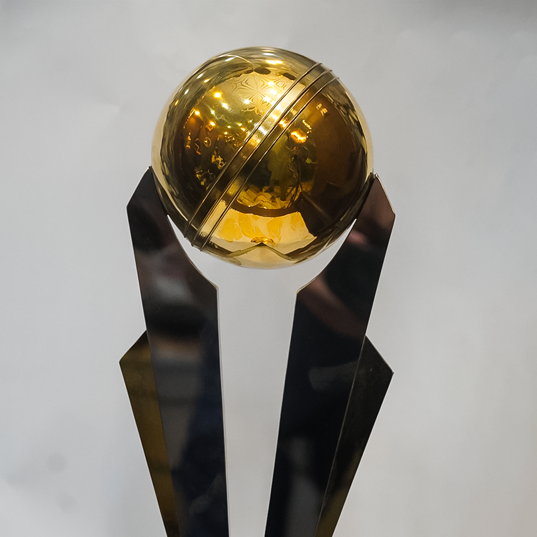 Circket Brass Trophy Set Runner Winner With Wood Base