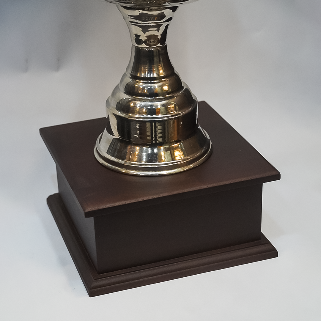 Sher Trophy Brass Medium Size With Wood Base