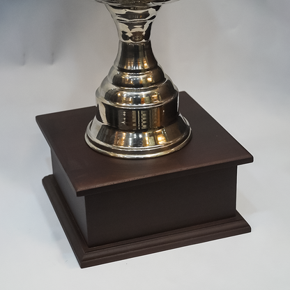 Sher Trophy Brass Medium Size With Wood Base